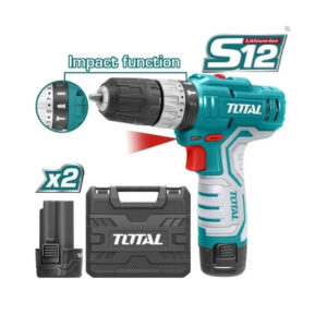 TALADRO INALAMBRICO DE IMPACTO LITIO-ION 10MM 12V TOTAL