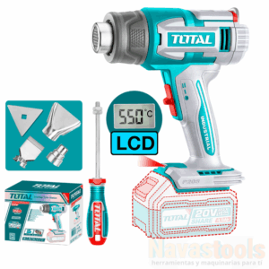 PISTOLA CALOR INALAMBRICO 20V CON BAT Y CARG TOTAL