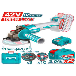 ESMERIL ANGULAR INAL 42V 115MM 1280W+CARGY BAT