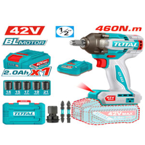 LLAVE DE IMPACTO INALÁMBRICO 1/2" 42V 460NM TOTAL