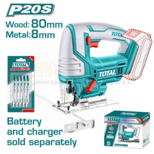  SIERRA CALADORA
  INALAMBRICO 20V 3000 RPM TOTAL SIN BATERIA SIN CARGADOR 